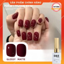[13] Sơn gel D&S chính hãng cao cấp siêu đặc màu đỏ cherry 15ml